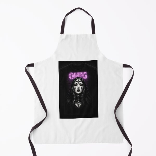 Item preview, OMFG Gothic Woman Art – Dark Alternative Aesthetic Neon Glow Design designed and sold by Fleetwood1994.