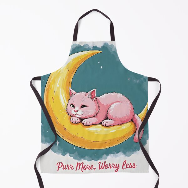 Aperçu de l'œuvre Ronronnez plus, inquiétez-vous moins, pour les amoureux des chats créée et vendue par Huskyyy Designs.