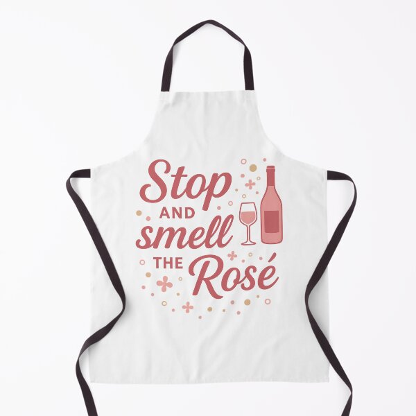 Item preview, Stop and Smell the Rosé – Elegant & Fun Wine Quote designed and sold by shirttherapy.
