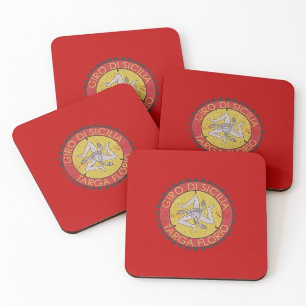 Item preview, Classic Targa Florio emblem - car windscreen sticker, Sicily T shirt - aged print designed and sold by retropetrol.