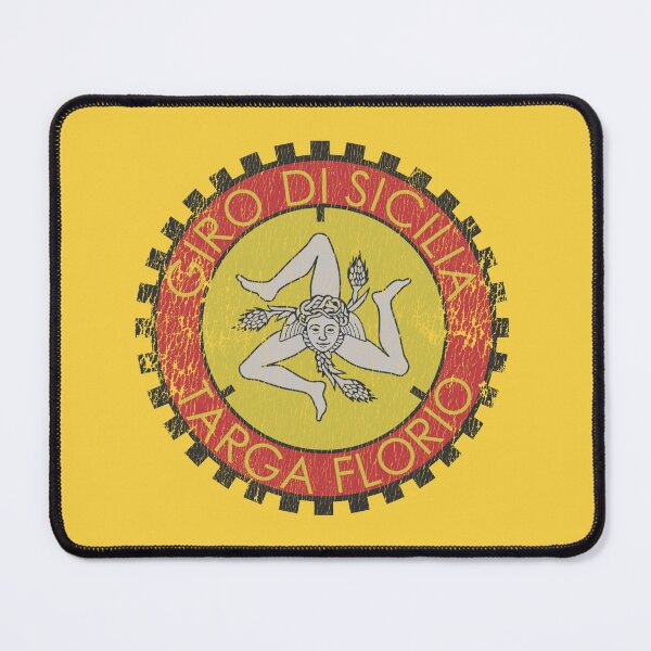 Item preview, Classic Targa Florio emblem - car windscreen sticker, Sicily T shirt - aged print designed and sold by retropetrol.