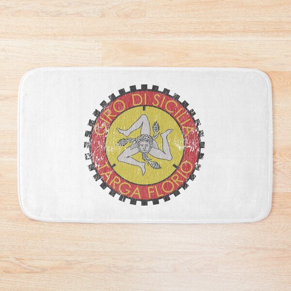 Item preview, Classic Targa Florio emblem - car windscreen sticker, Sicily T shirt - aged print designed and sold by retropetrol.