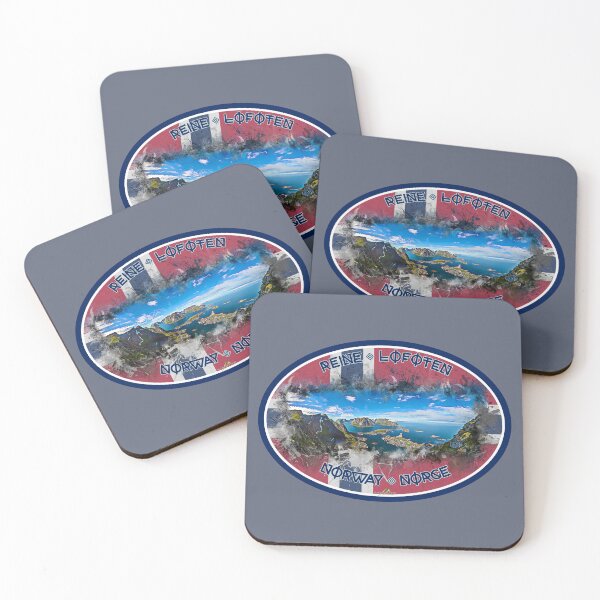Item preview, Lofoten Reine Norway T-Shirt Sticker 04 designed and sold by OuterShellUK.