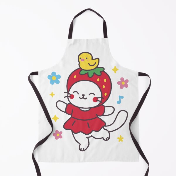 Item preview, Strawberry Cat Dancing with Duck designed and sold by littleflabby.