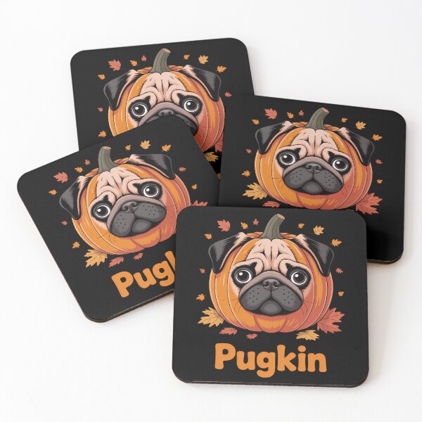 Item preview, Pugkin Pug Pumpkin Halloween Thanksgiving Dog designed and sold by Sunset4Bones.