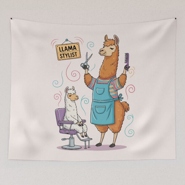 Item preview, Llama Hairdresser designed and sold by Amir Faysal.