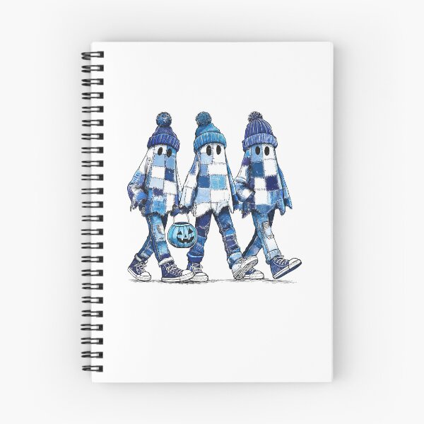Item preview, Retro Halloween Blue Denim Ghost designed and sold by Lakatosarpad.