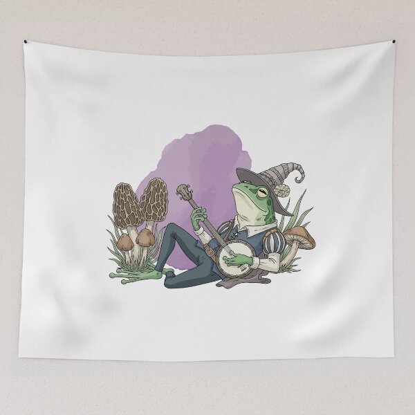 Item preview, Cute Cottagecore Frog Sticker - Aesthetic Froggy Art designed and sold by StudioJohan.