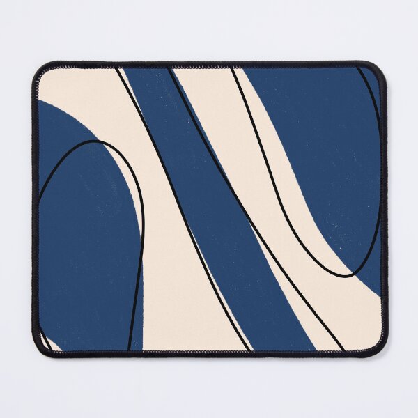 Item preview, Bequem – Minimal Abstract Blue Waves designed and sold by whitejasmine.