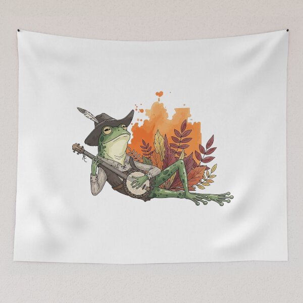 Item preview, Goblincore Frog Sticker - Cute Mushroom Cottage Aesthetic designed and sold by StudioJohan.