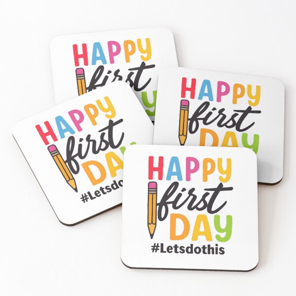 Item preview, Happy First Day of School – Colorful Back to School Teacher & Student Design designed and sold by FeliaDesign.