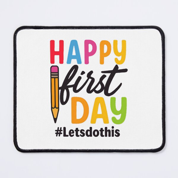 Item preview, Happy First Day of School – Colorful Back to School Teacher & Student Design designed and sold by FeliaDesign.
