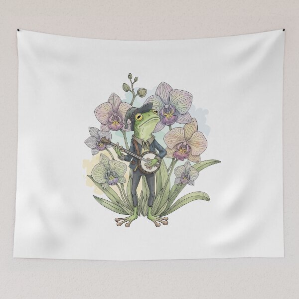 Item preview, Aesthetic Cottagecore Frog Sticker - Funny Goblincore Toad designed and sold by StudioJohan.