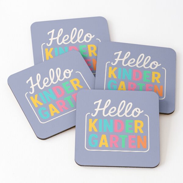 Item preview, Hello Kindergarten – Colorful Back to School Teacher & Student Design designed and sold by FeliaDesign.