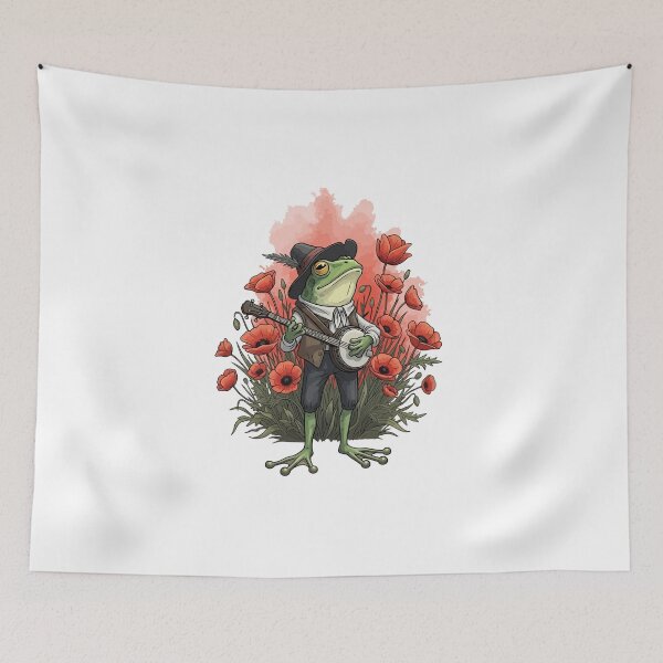 Item preview, Funny Frog Meme Sticker - Aesthetic Cottagecore Toad designed and sold by StudioJohan.