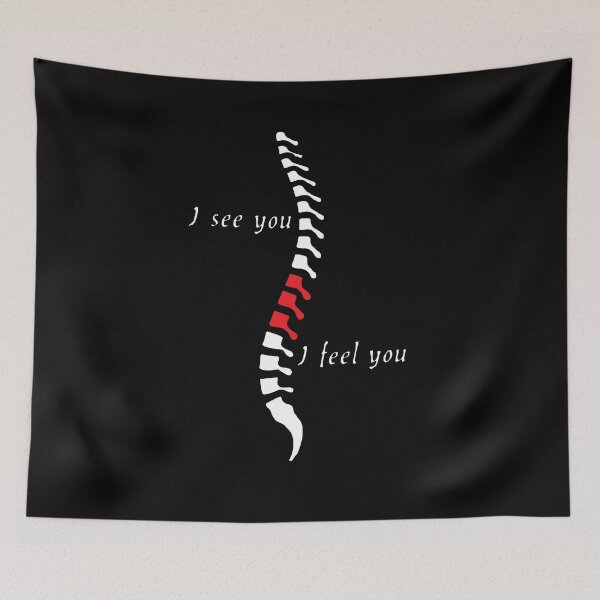 Item preview, I See You I Feel You Spine Back Pain Chronic Pain Awareness Spoonie Warrior Gift designed and sold by Feline Rockstars.