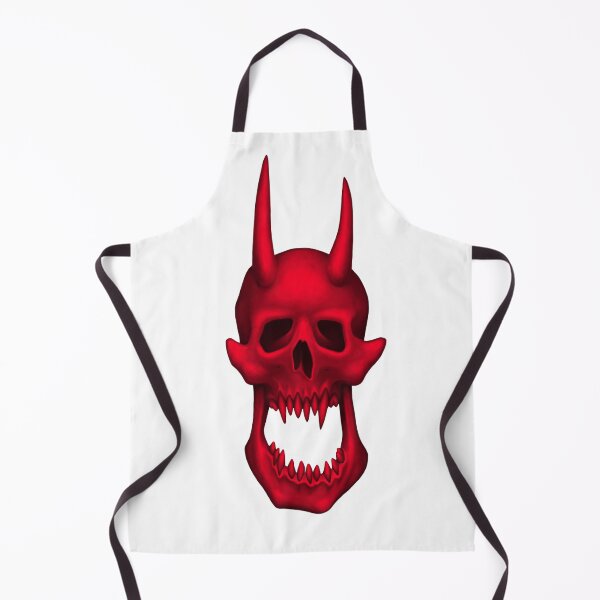 Item preview, Red Demon Skull | Dark Art Horror Illustration designed and sold by Pramouri.