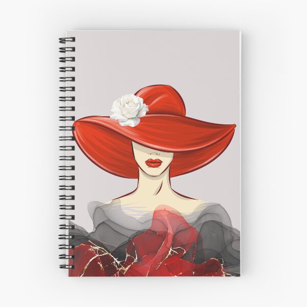 Item preview, Beautiful woman with red hat designed and sold by MarthasHus.