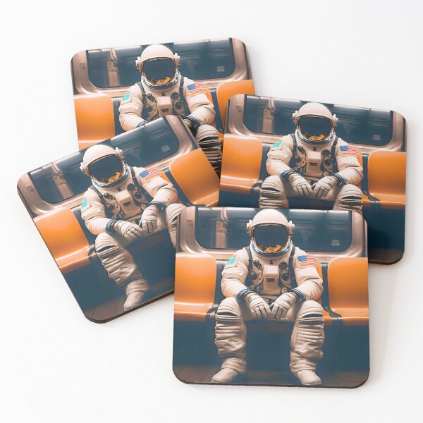 Item preview, Astronaut in the subway designed and sold by ICONICASTUDIO.