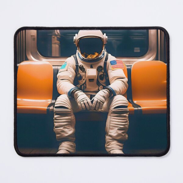 Item preview, Astronaut in the subway designed and sold by ICONICASTUDIO.