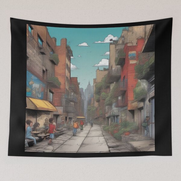 Item preview, Old City street art designed and sold by JALNERVION SHOP.