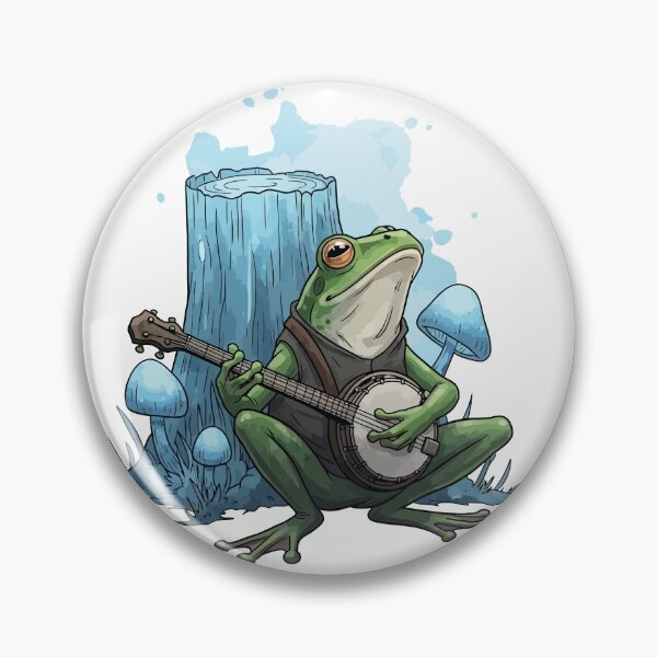 Item preview, Ding Hu Style Frog Sticker - Cute Cottagecore Toad designed and sold by StudioJohan.