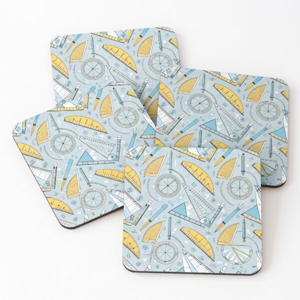 Item preview, Geometric & Mathematical School Supplies Seamless Pattern designed and sold by Vision Crafted.