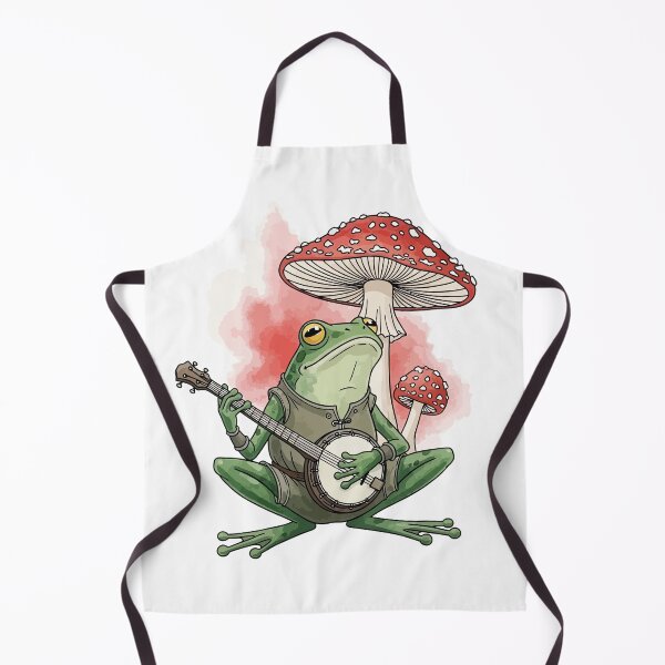 Item preview, Cute Toad Sticker - Cottagecore Frog & Mushroom Aesthetic designed and sold by StudioJohan.