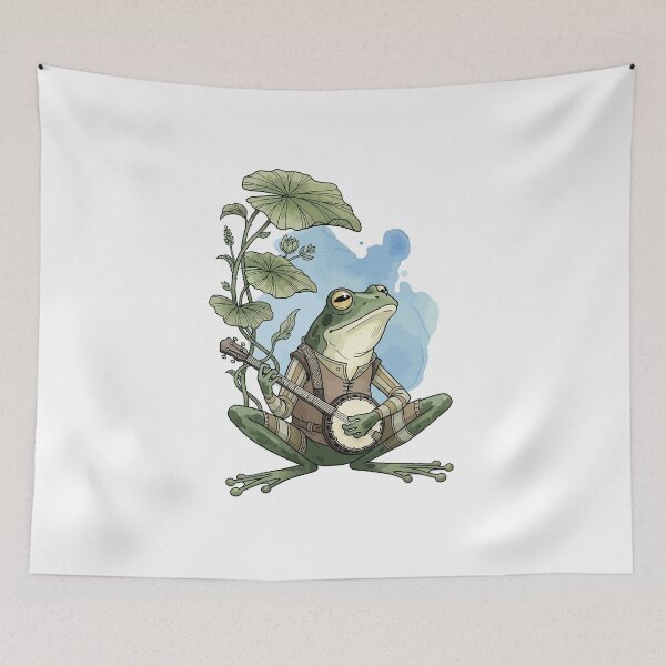 Item preview, Toad Sticker - Cute Cottagecore Frog Aesthetic designed and sold by StudioJohan.