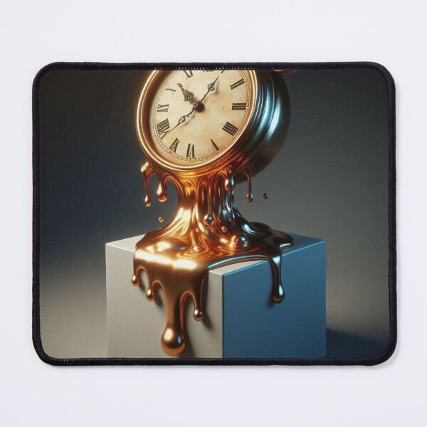 Item preview, Dreamlike Surreal Time – Melting Clock Artwork designed and sold by ashokreddy343.