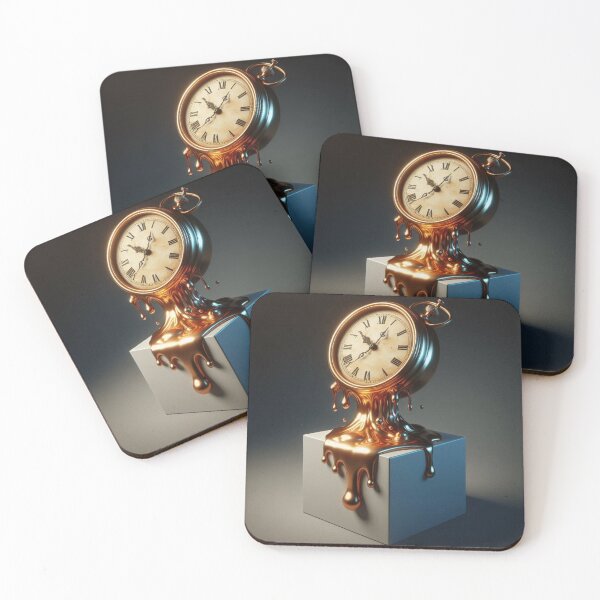 Item preview, Dreamlike Surreal Time – Melting Clock Artwork designed and sold by ashokreddy343.