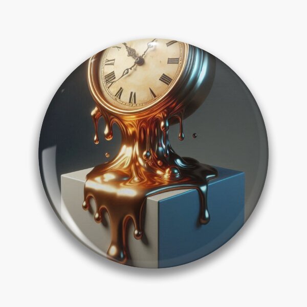 Item preview, Dreamlike Surreal Time – Melting Clock Artwork designed and sold by ashokreddy343.