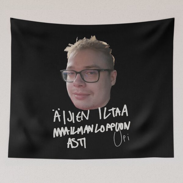 Item preview, Upi Ijien Iltaa Maailmanloppuun Asti. Valkoinen Teksti designed and sold by davidtdwwalker.