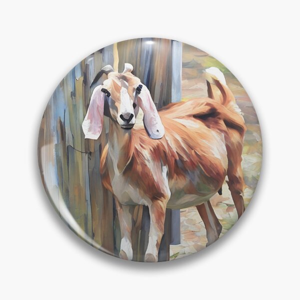 Item preview, watercolor blue moon and her sister Dakota Nubian goat family   designed and sold by RobynPeters1836.