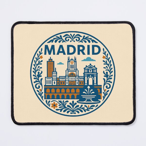 Item preview, Madrid Vintage Travel Poster designed and sold by rogue-design.