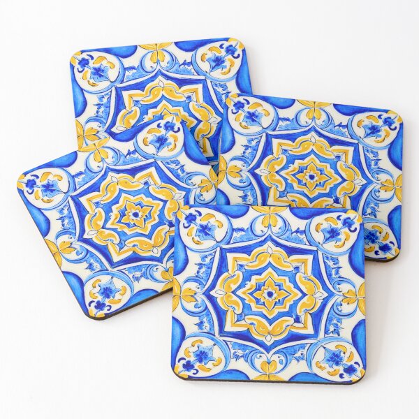 Item preview, Hand-Painted Majolica Pattern designed and sold by Kiki-Hes.