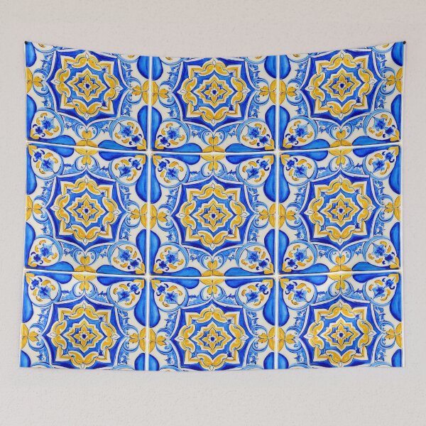 Item preview, Hand-Painted Majolica Pattern designed and sold by Kiki-Hes.