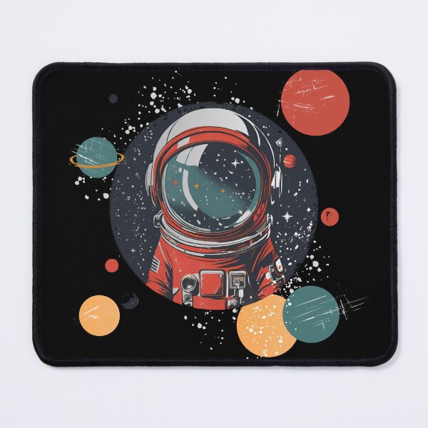 Item preview, Vintage Space Retro Astronaut Planets Distressed 70s Aesthetic designed and sold by SynizesisShop.