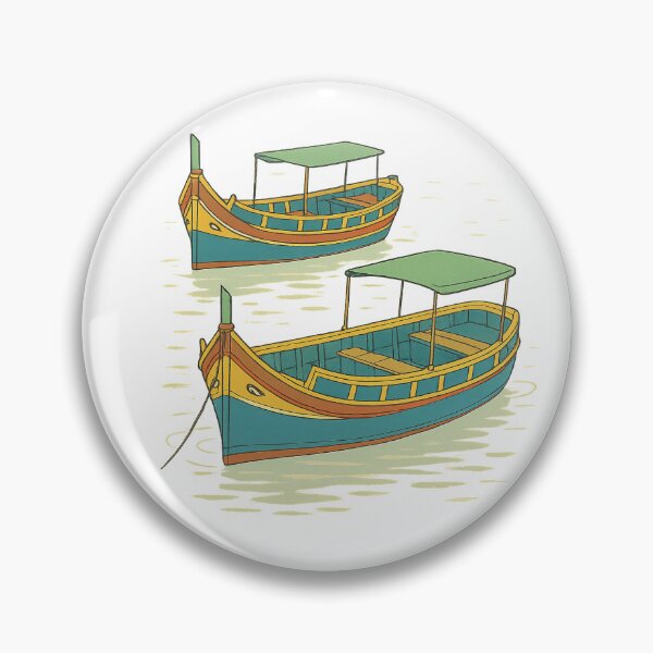 Item preview, Colorful Traditional Fishing Boats – Minimalist Tranquil Illustration designed and sold by BloomOfDesign.