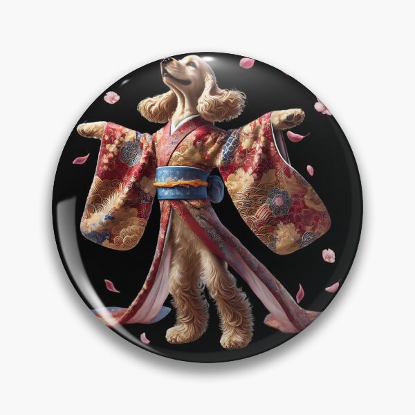 Artikelvorschau, Cocker Spaniel Japanische Kunst Kimono Harajuku Hundeliebhaber entworfen und verkauft von Kimberley King Art King Art.