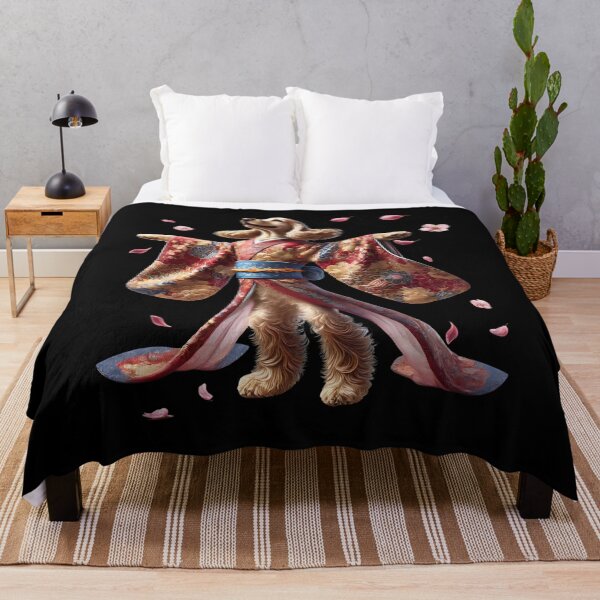 Artikelvorschau, Cocker Spaniel Japanische Kunst Kimono Harajuku Hundeliebhaber entworfen und verkauft von Kimberley King Art King Art.