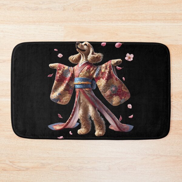Artikelvorschau, Cocker Spaniel Japanische Kunst Kimono Harajuku Hundeliebhaber entworfen und verkauft von Kimberley King Art King Art.