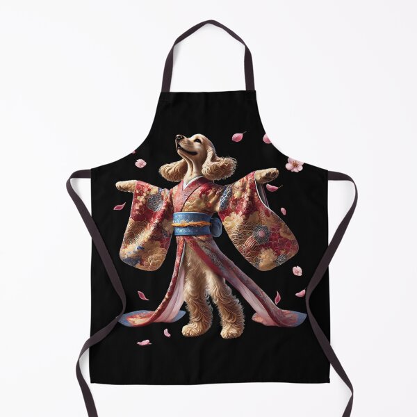 Artikelvorschau, Cocker Spaniel Japanische Kunst Kimono Harajuku Hundeliebhaber entworfen und verkauft von Kimberley King Art King Art.