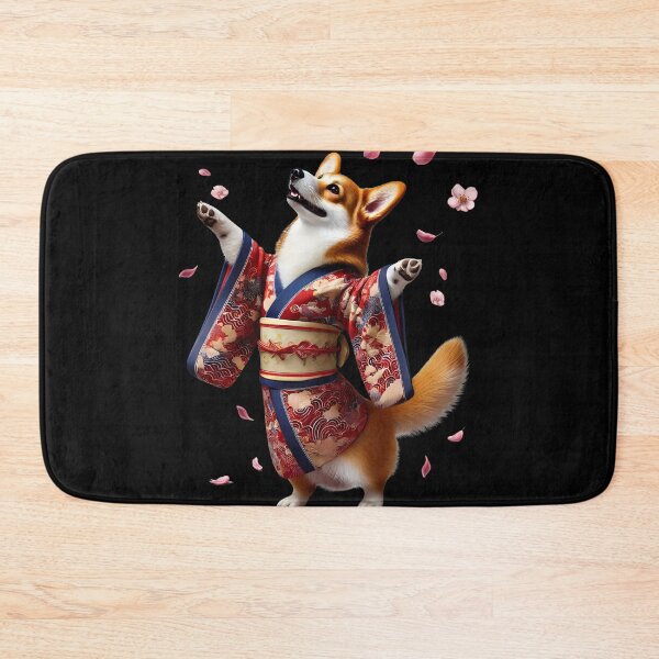 Artikelvorschau, Corgi Japanische Kunst Kimono Harajuku Hundeliebhaber entworfen und verkauft von Kimberley King Art King Art.