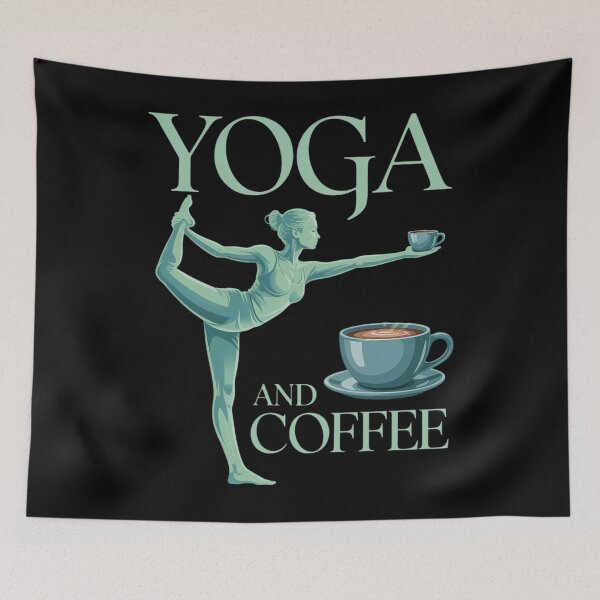 Item preview, Yoga And Coffee designed and sold by brynatshop.