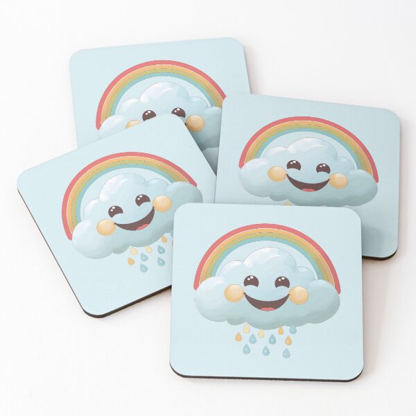 Aperçu de l'œuvre Météo Kawaii - Cloudy Friends créée et vendue par 0606PM.