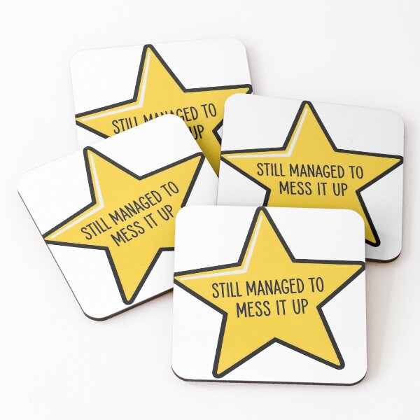 Item preview, Still Messed It Up Sticker – Star Design designed and sold by eyesasdaggers.