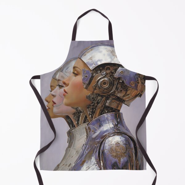Item preview, Futuristic Cyborg Woman Portrait | Sci-Fi Digital Art designed and sold by Velvetcosmonova.