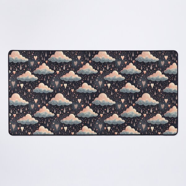 Item preview, A cutesy and romantic pattern of clouds and hearts designed and sold by Merrylands Artshop.