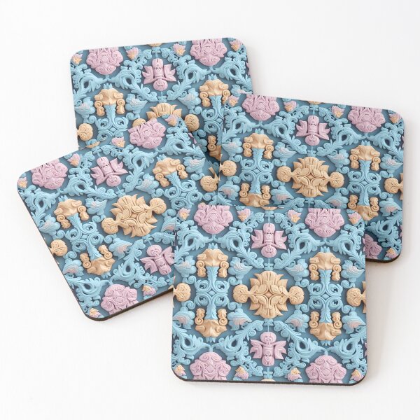 Item preview, Ornate, baroque-style floral motifs and swirls designed and sold by Digital-Davinci.
